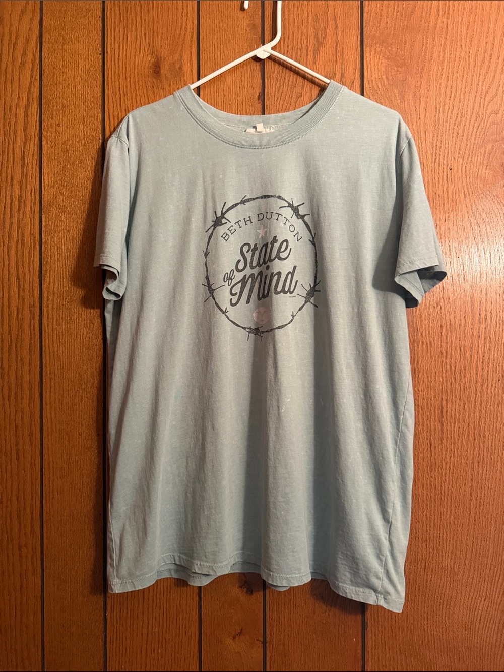 Maurices Light Blue 'State of Mind' Graphic Short Sleeve Tee